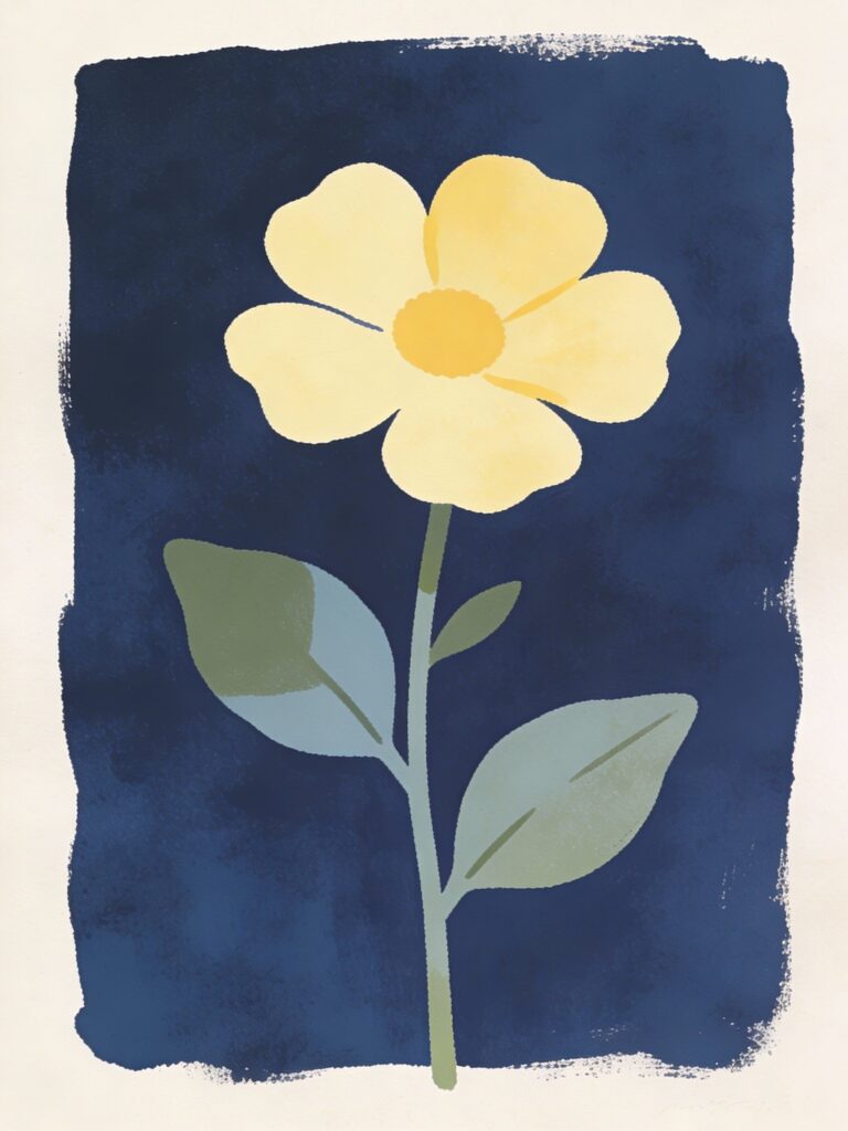 Gouache painting demonstration showing opaque coverage, matte finish, and flat color characteristic of gouache medium