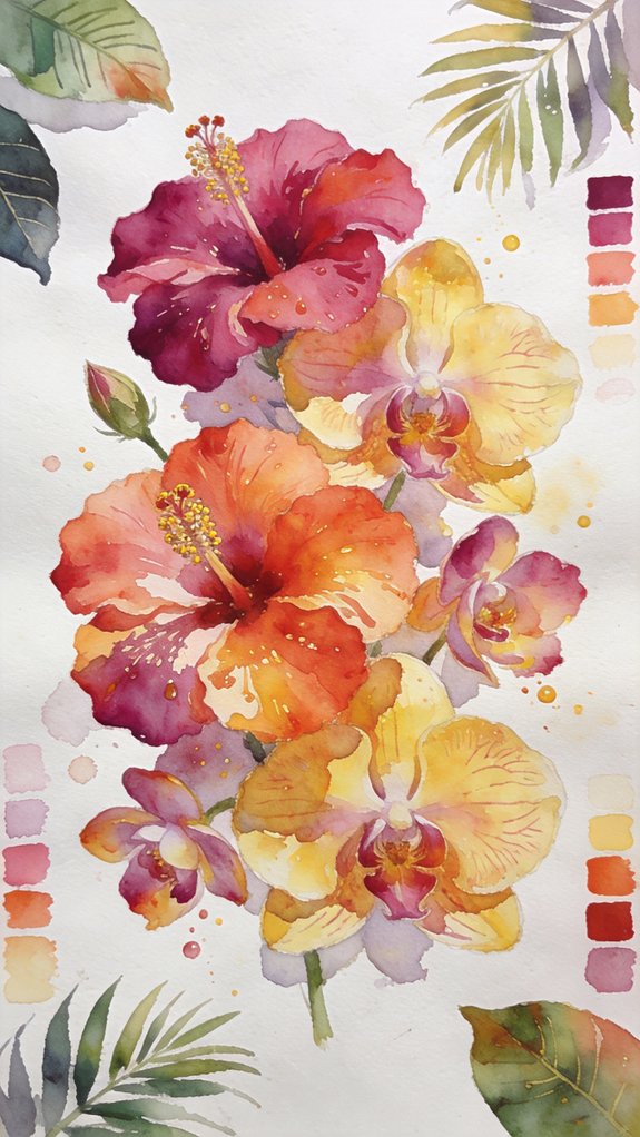 evolved dynamic sophisticated botanical watercolor techniques