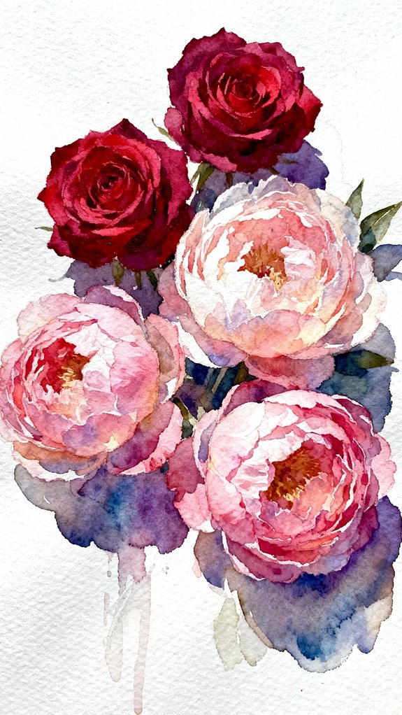dimensional flower petal shadow rendering
