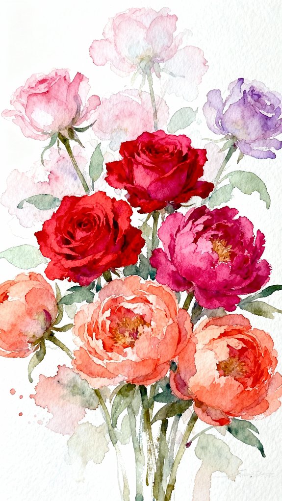 varying watercolor opacity creates depth