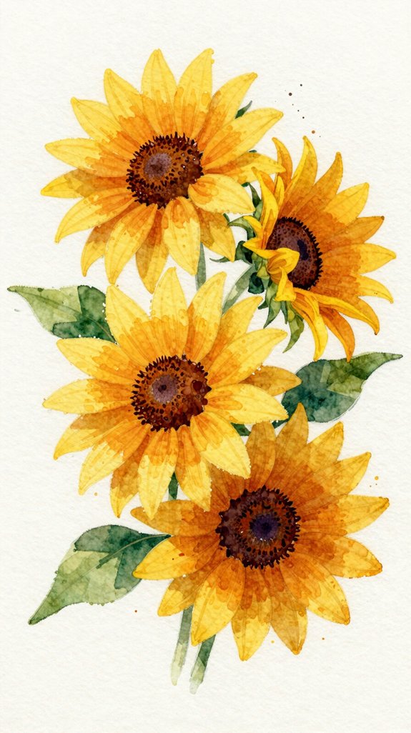 luminous layered glaze watercolor blooms