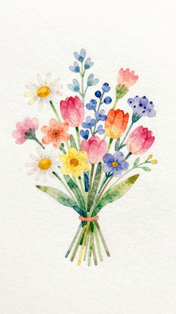layered blended depth fresh bouquet