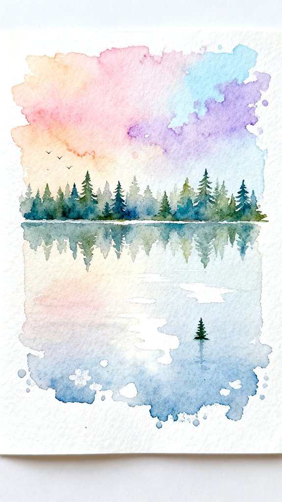soft simple natural water reflections