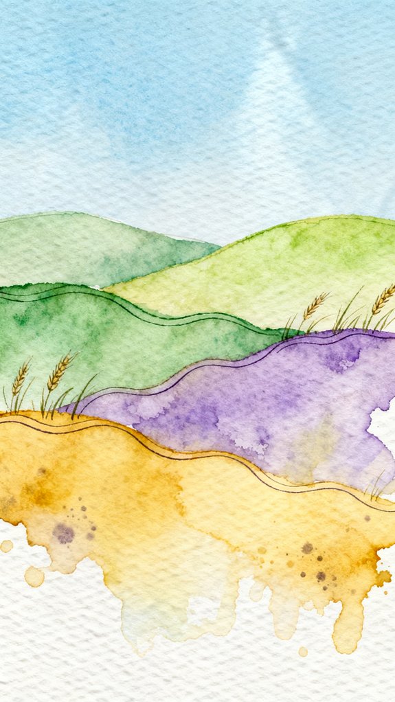 simple layered landscape