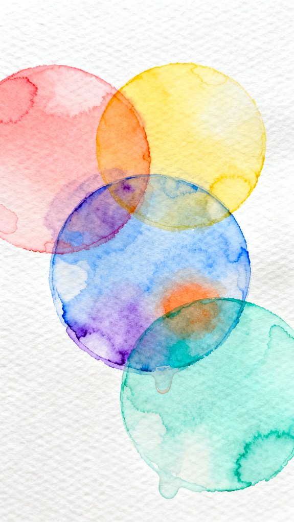 fluid overlapping transparency compositions