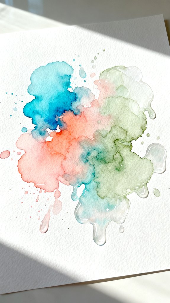 wet first paint flow color bloom lack control
