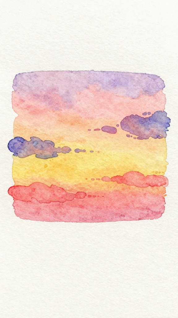 minimalist watercolor sky effortless masterpiece