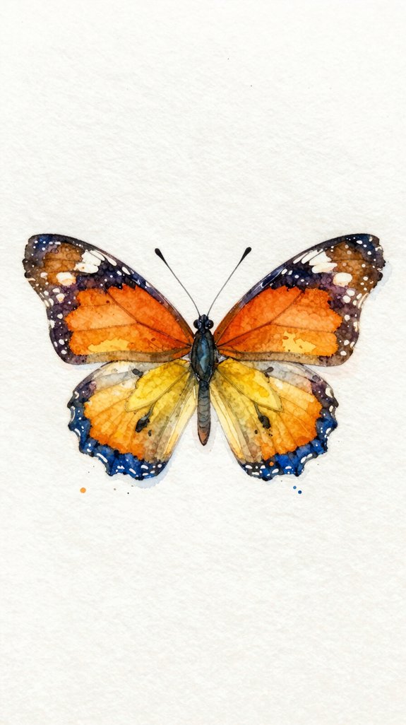 butterfly focal point composition layout