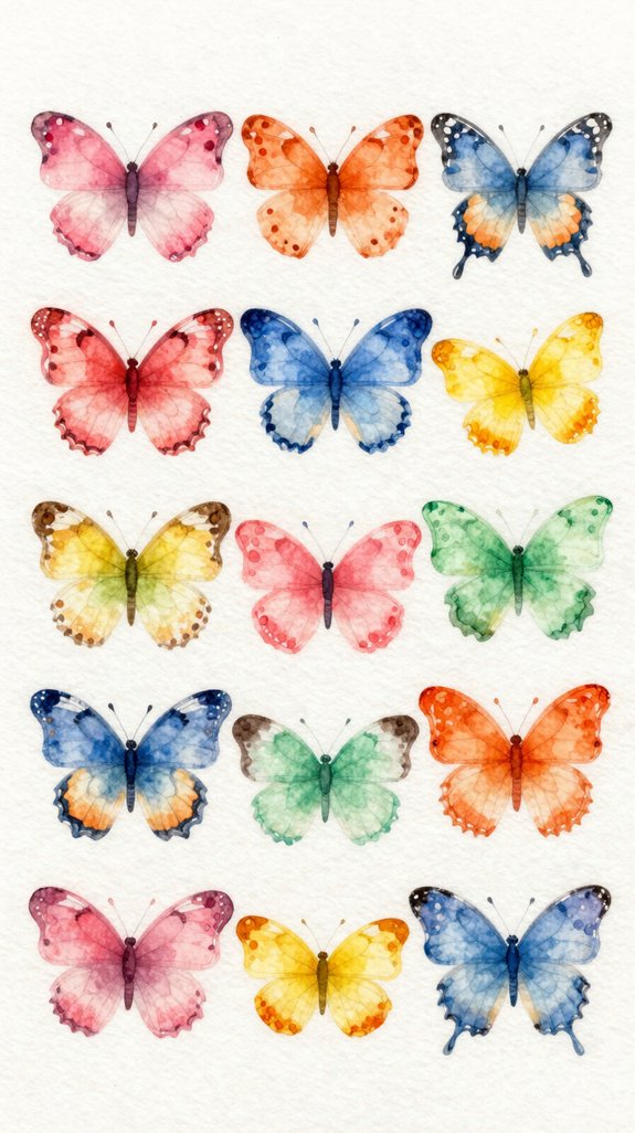 vibrant watercolor butterfly design techniques