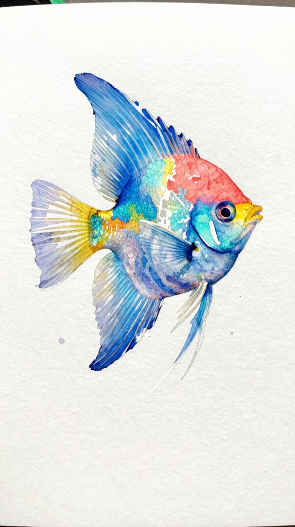 preserve vibrant angelfish highlights with masking