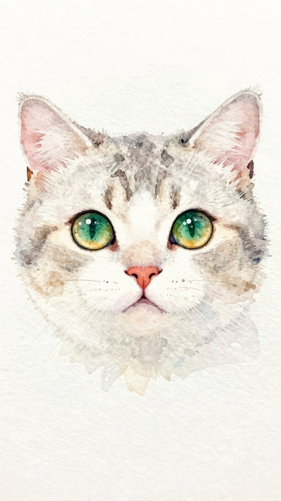 focused cat face study essence