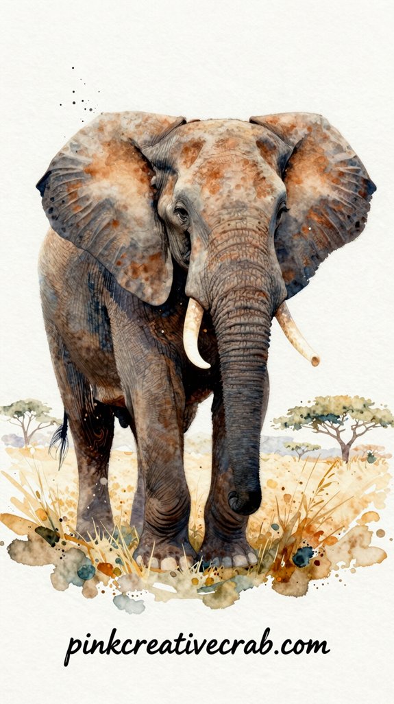 imperfect elephant tiny brush authentic dirt