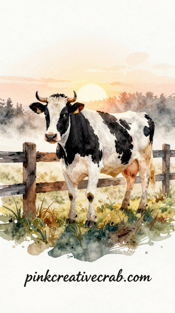 striking natural contrast soft sunrise textured fence loose brushstrokes