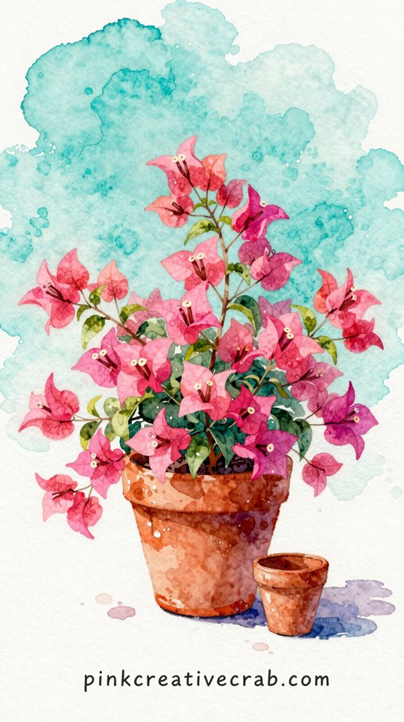 vibrant mexican fiesta inspired clay pot garden