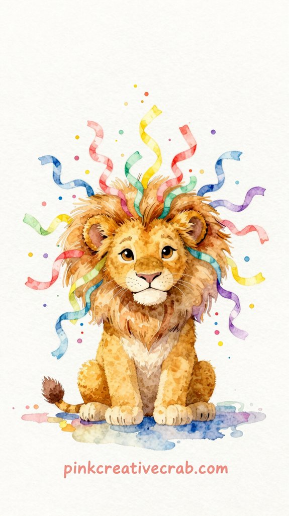 friendly colorful whimsical celebration themed