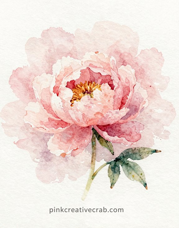 forgiving imperfect blooming watercolor