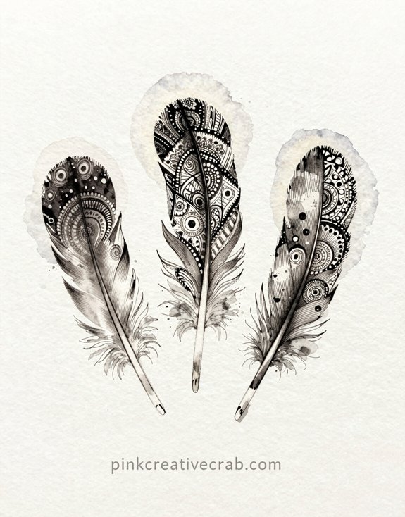 laminate feather art into products