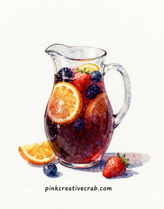 Summer Watercolor Food and Drinks, From Lemonade to Watermelon Slices
