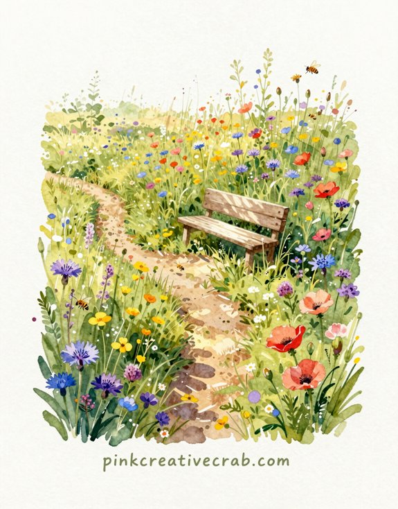 formal structure wild planting restful paths