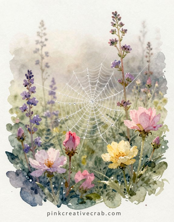 dewy quiet misty watercolor morning