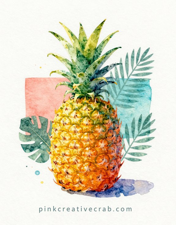 tropical vibrant high contrast geometric
