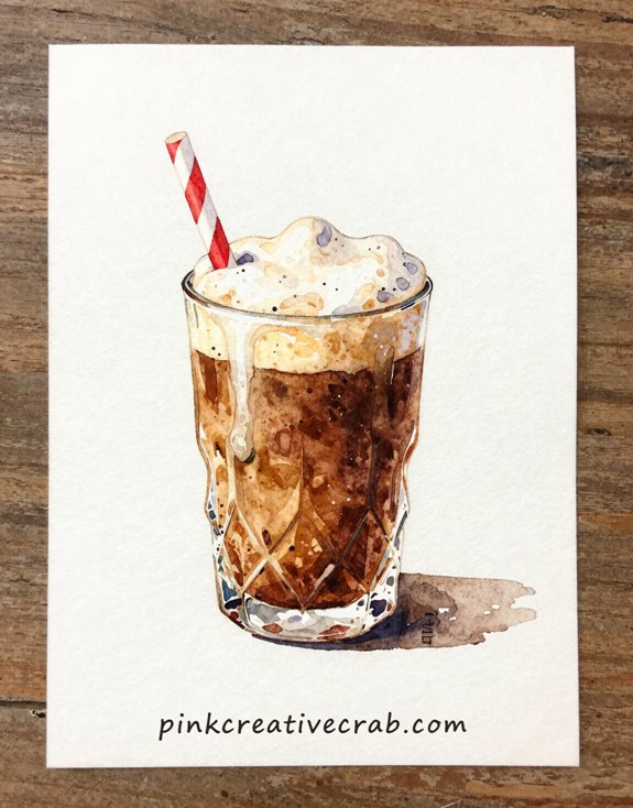 summer food drink watercolor series