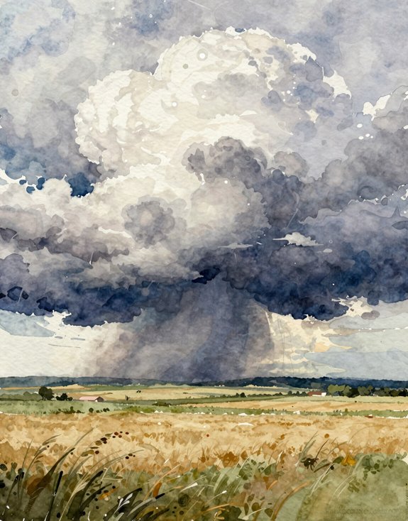 dramatic moody atmospheric sky focused