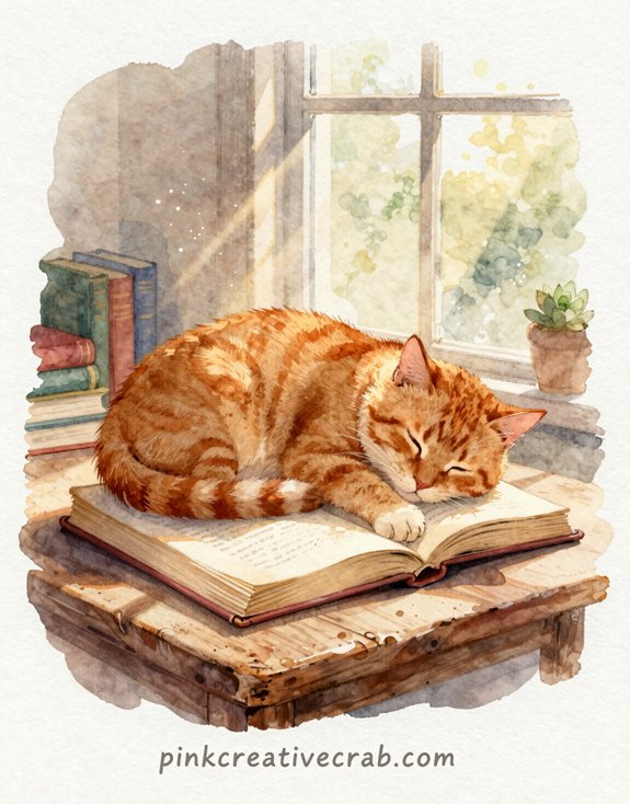 bookshop cat s dreamy afternoon nap