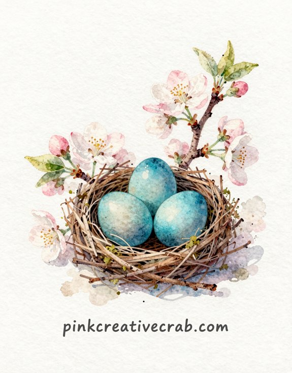 soft layered watercolor bird painting