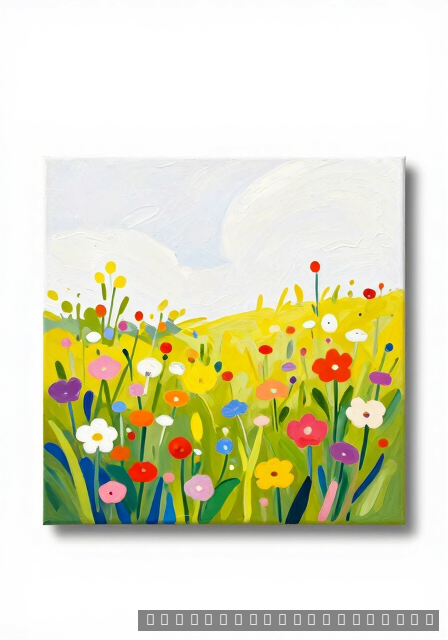 Paint a Wildflower Field with Flat Brushes