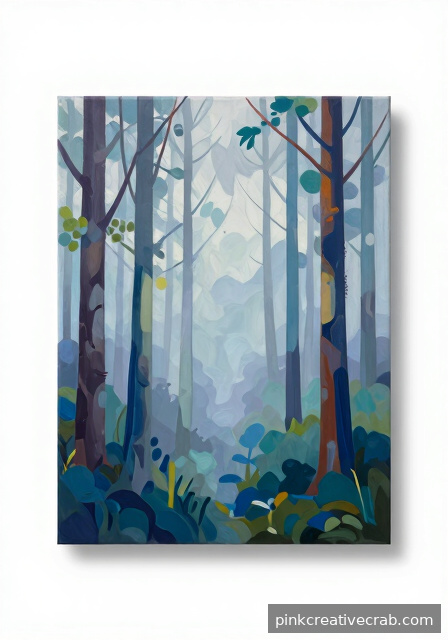 Capturing Mist in an Acrylic Forest Scene
