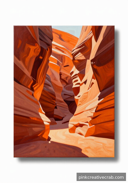 Dramatic Desert Canyon at Midday