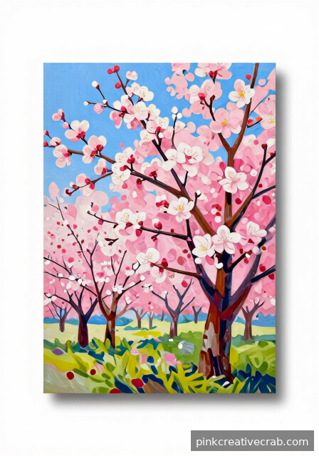 Plein Air Orchard in Full Bloom