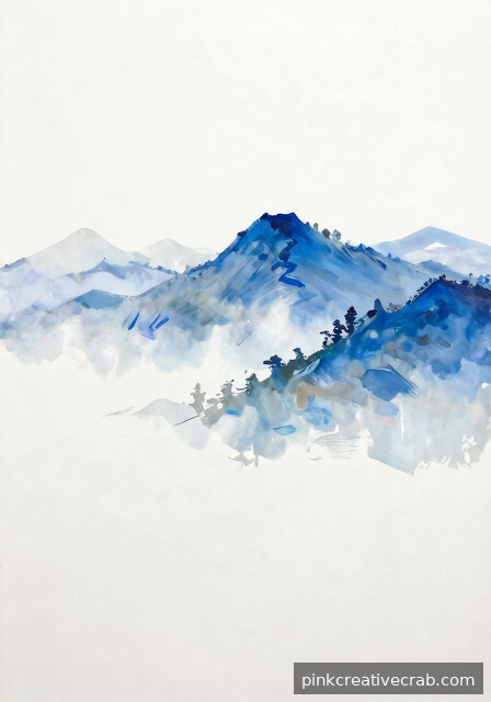 Wet-on-Wet Mist Wrapping a Mountain Base