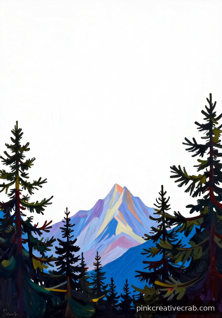 Negative Space Painting Through a Forest of Pines