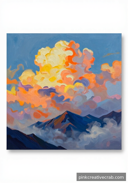 Soft Scumbling Techniques for Clouded Mountain Skies
