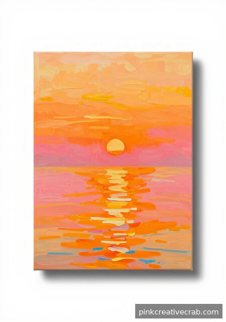 Golden Hour Over Open Water