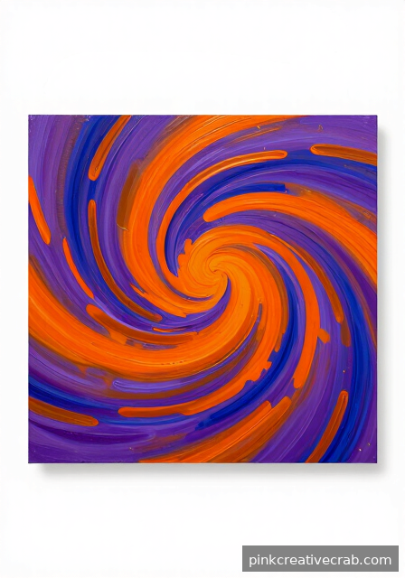 Swirling Expressionist Sunset Sky
