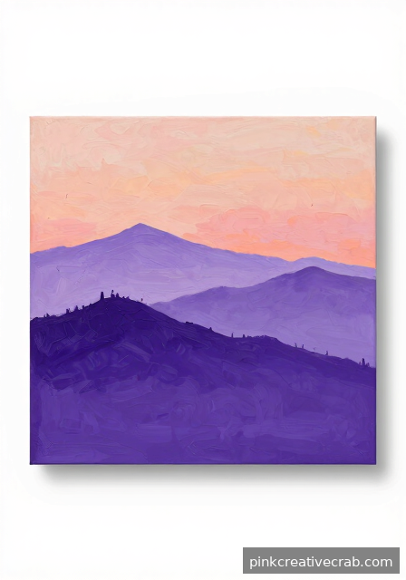 Misty Mountain Silhouettes at Dusk