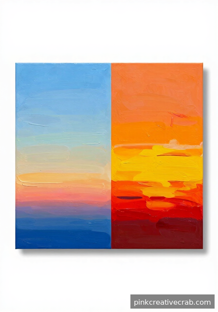 Sunrise Versus Sunset: Exploring Color Contrast in Acrylics
