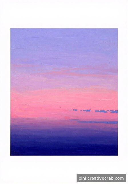 Wet-on-Wet Gradient Skies at Twilight
