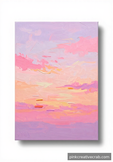 Dreamy Pastel Sunset in Soft Pink and Lilac