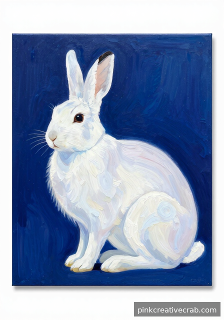 Negative Space Techniques for White Arctic Hare