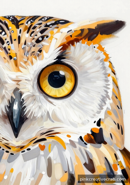 A Single Owl Eye in Breathtaking Detail