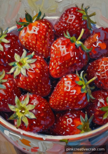 That Dreamy Moment When a Bowl of Strawberries Comes Alive on Your Canvas