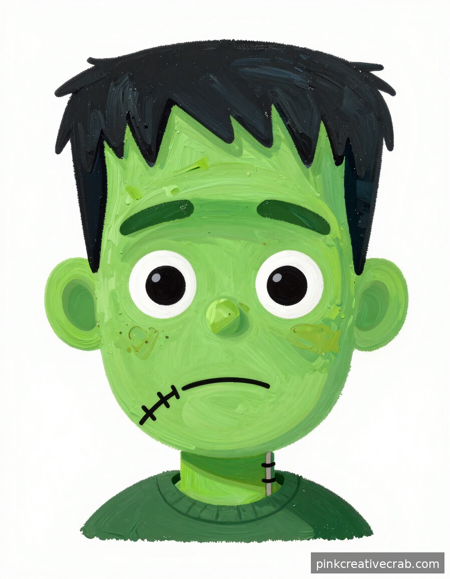 Cute Little Frankenstein Face So Charming It Will Make Everyone Smile