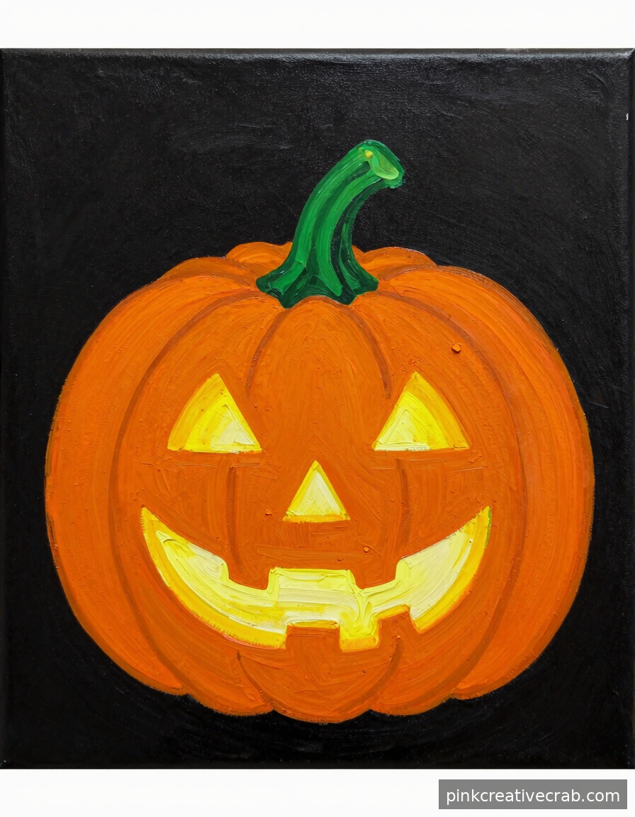 The One Halloween Painting Idea That Turns Simple Orange Into Pure Art