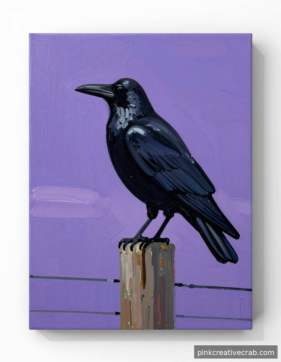 Creepy Crow on a Fence That Somehow Comes Out Looking Absolutely Magical