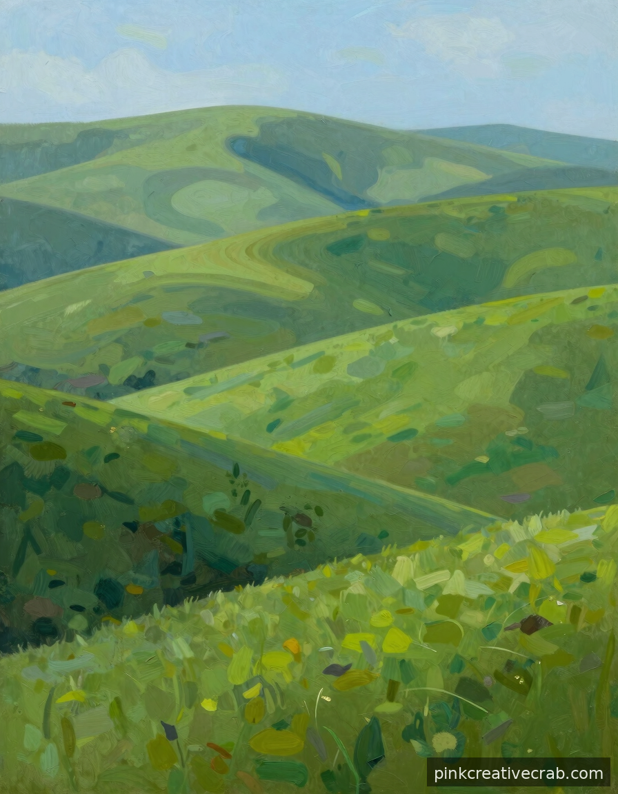 Rolling Green Hills So Cozy You Will Want to Paint Them Twice