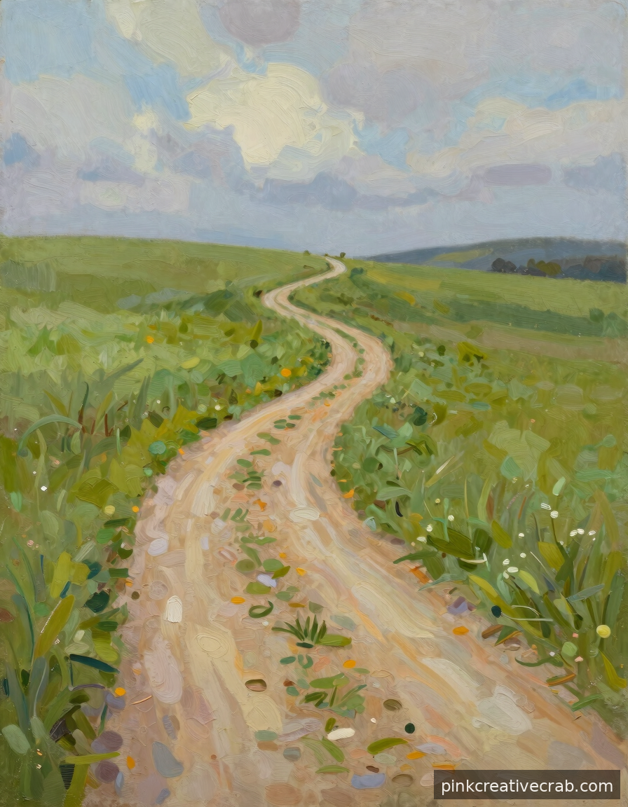 Why a Simple Dirt Path Is the Most Satisfying Oil Landscape You Will Ever Try
